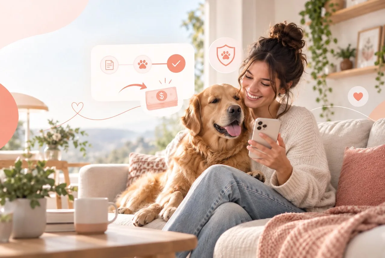 Pet owner comparing options for best pet insurance to get